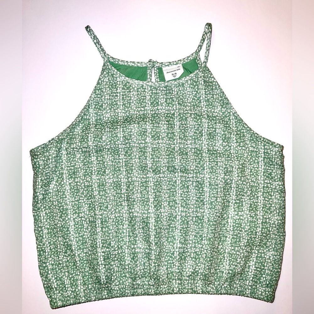 Abercrombie Kids Green Guazy High Neck Tank 15/16